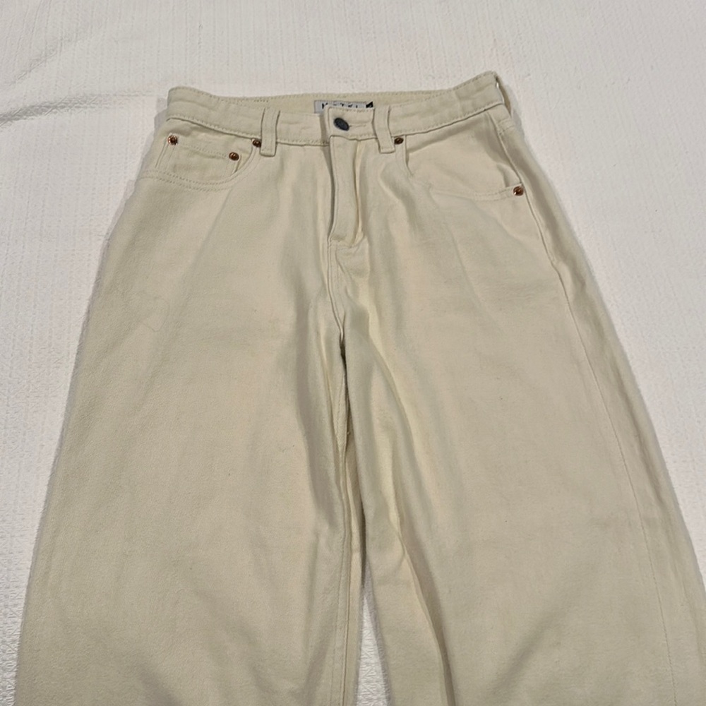 motel rocks cream jeans